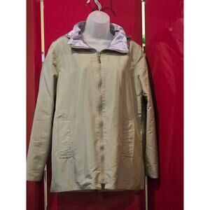 Mycra Pac Now Jacket Women's Small Reversible Hood Raincoat Jacket Purple Green